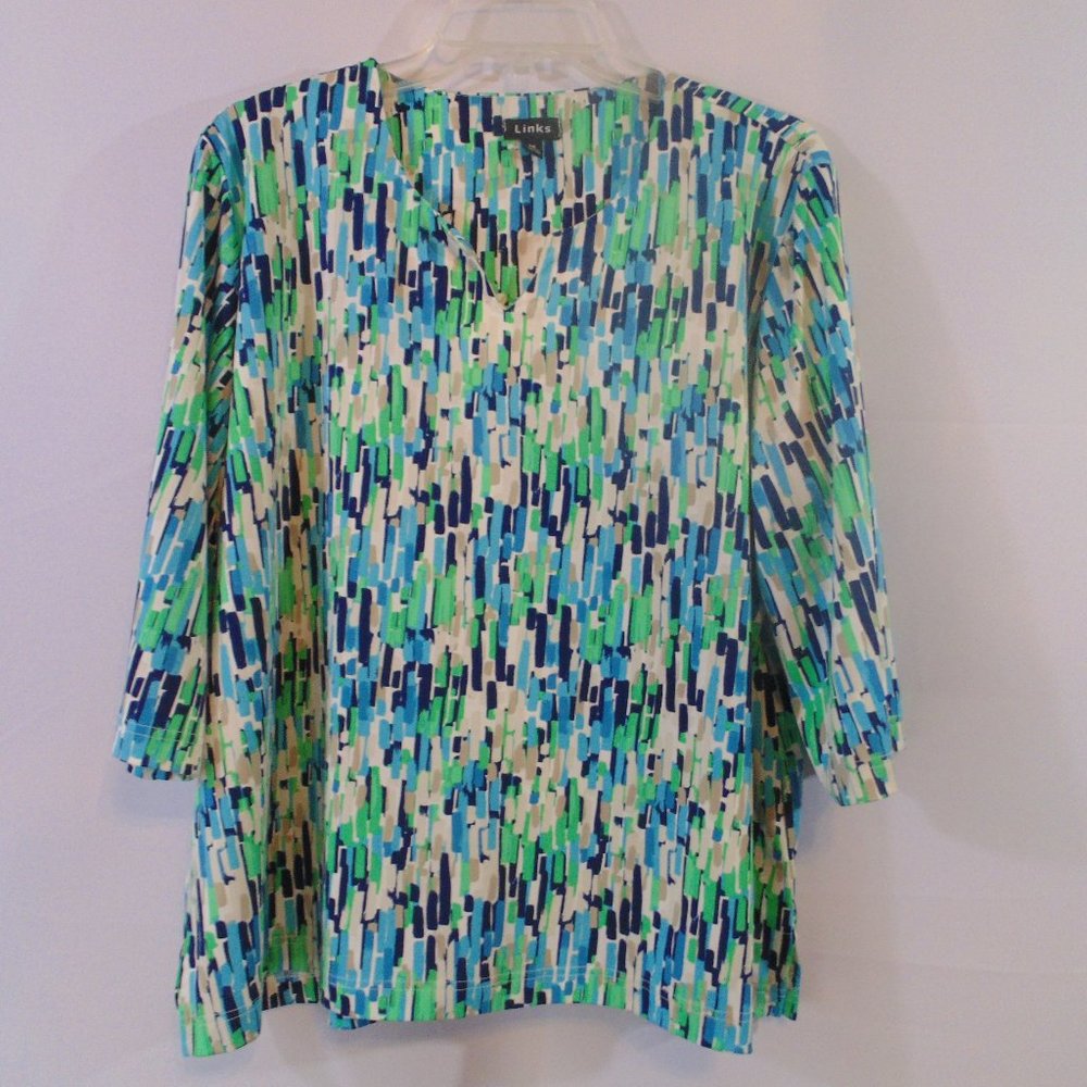 Links Women's 3/4 sleeve blouse 1x
